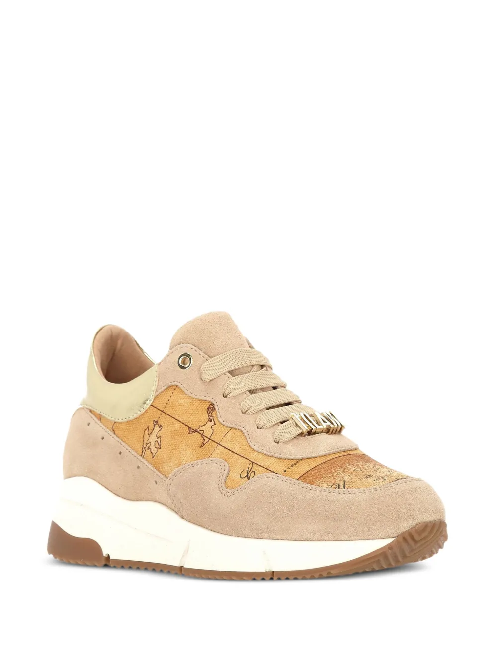 ALVIERO MARTINI 1° CLASSE Sneakers met logo - Beige