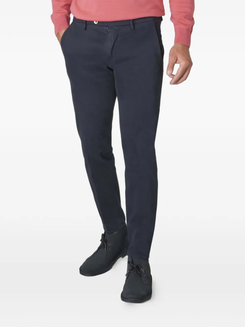 michael coal straight-leg chino trousers - Blu