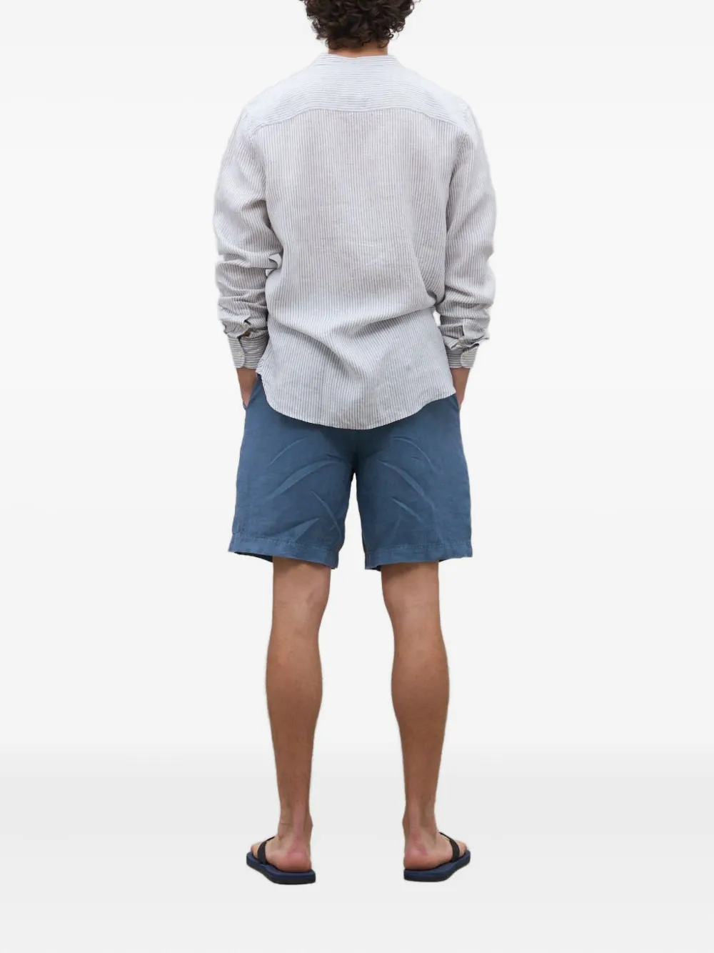 Ecoalf Shorts met trekkoordtaille - Blauw