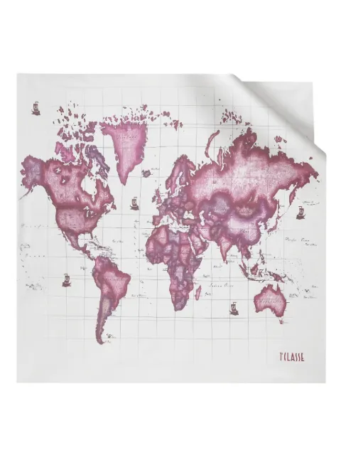 ALVIERO MARTINI 1° CLASSE world map-print scarf