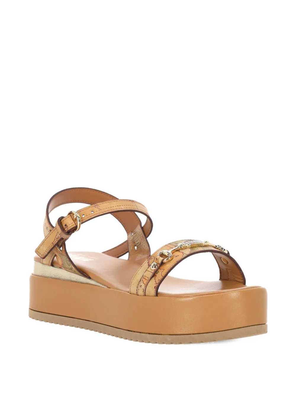 ALVIERO MARTINI 1° CLASSE graphic-print sandals NATURAL