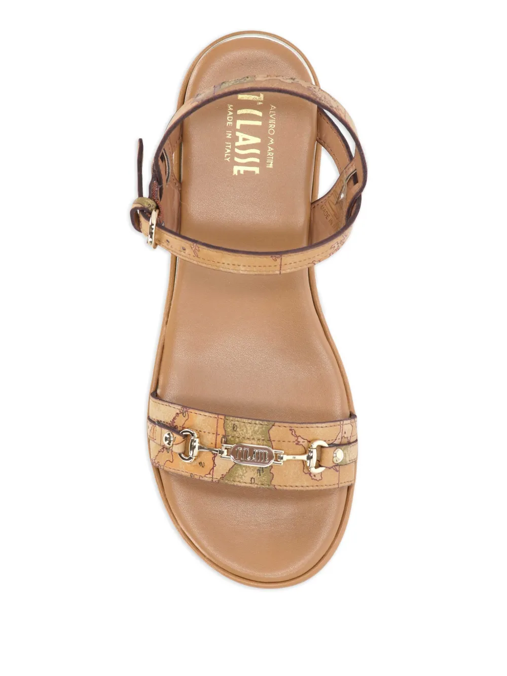 ALVIERO MARTINI 1° CLASSE graphic-print sandals NATURAL