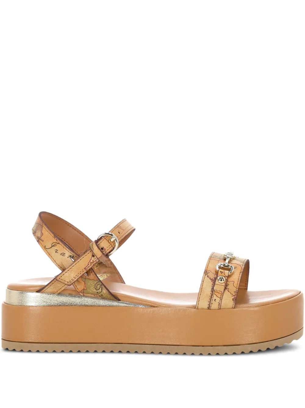ALVIERO MARTINI 1° CLASSE graphic-print sandals NATURAL