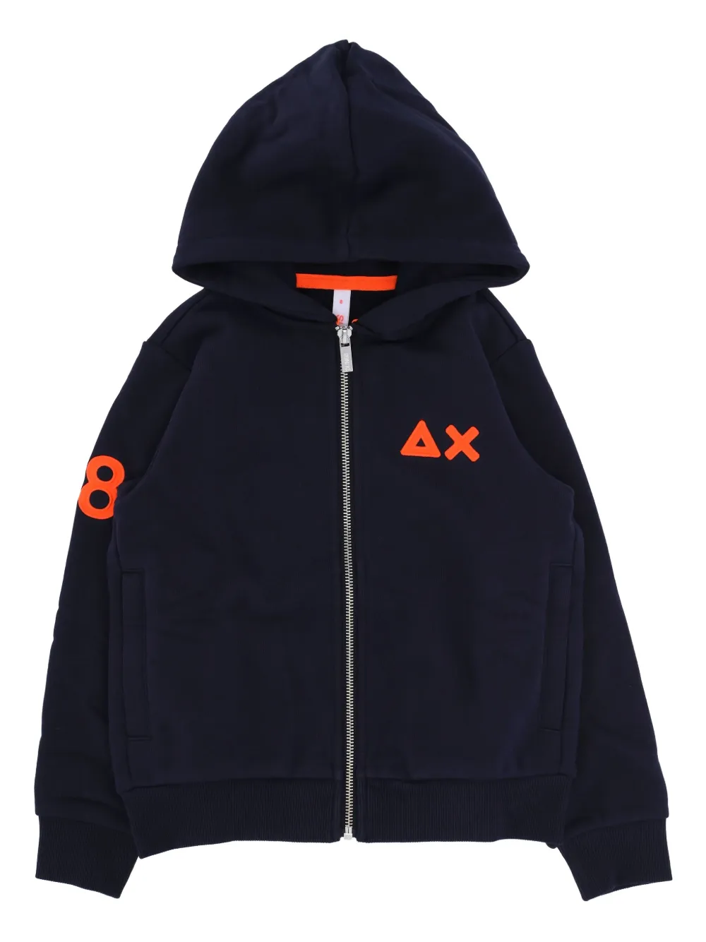 SUN68 KIDS Hoodie met logo-applicatie Blauw