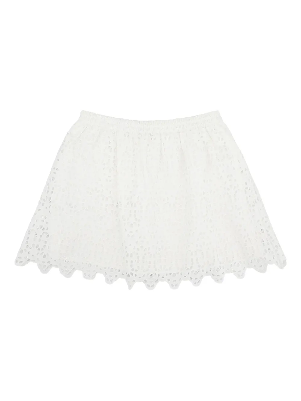 FRAME falda acampanada con bordado inglés | blanco | Image 1