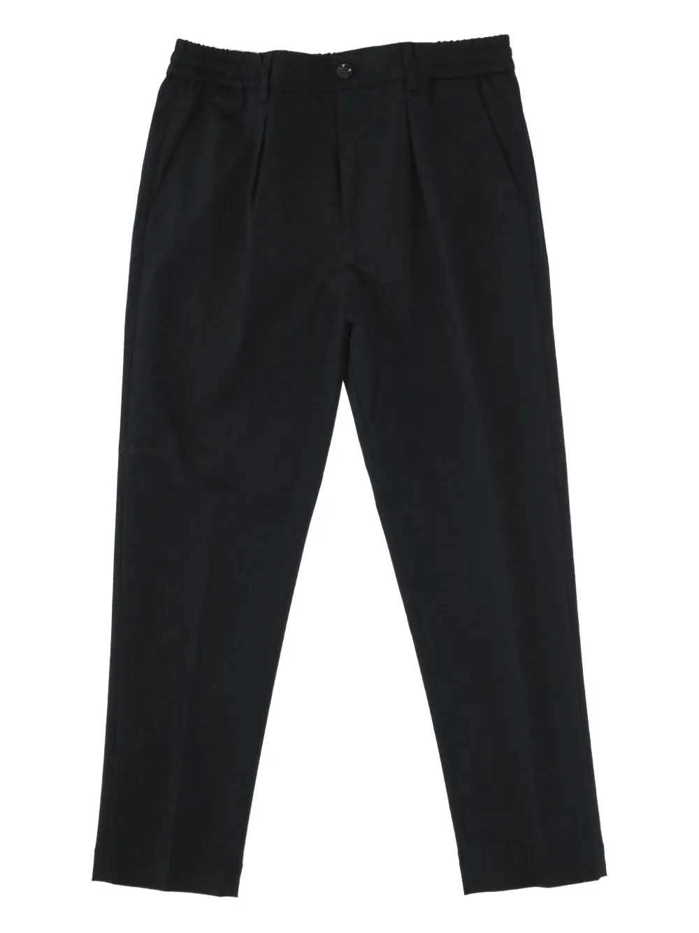 pleated straight pants