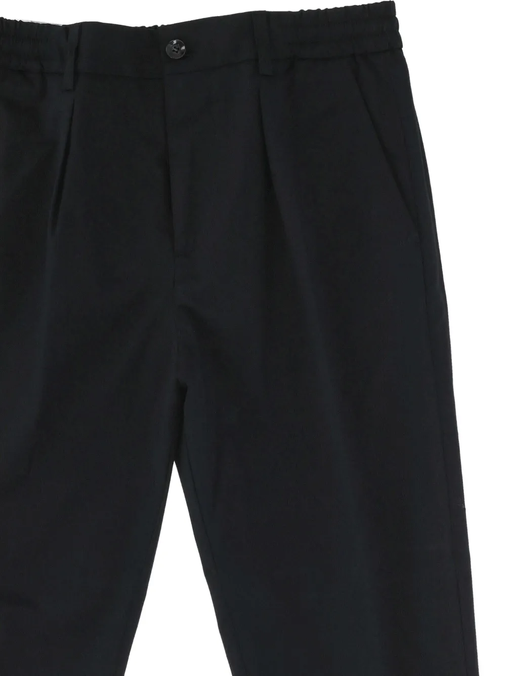 OFFICINA 36 pleated straight pants - Zwart