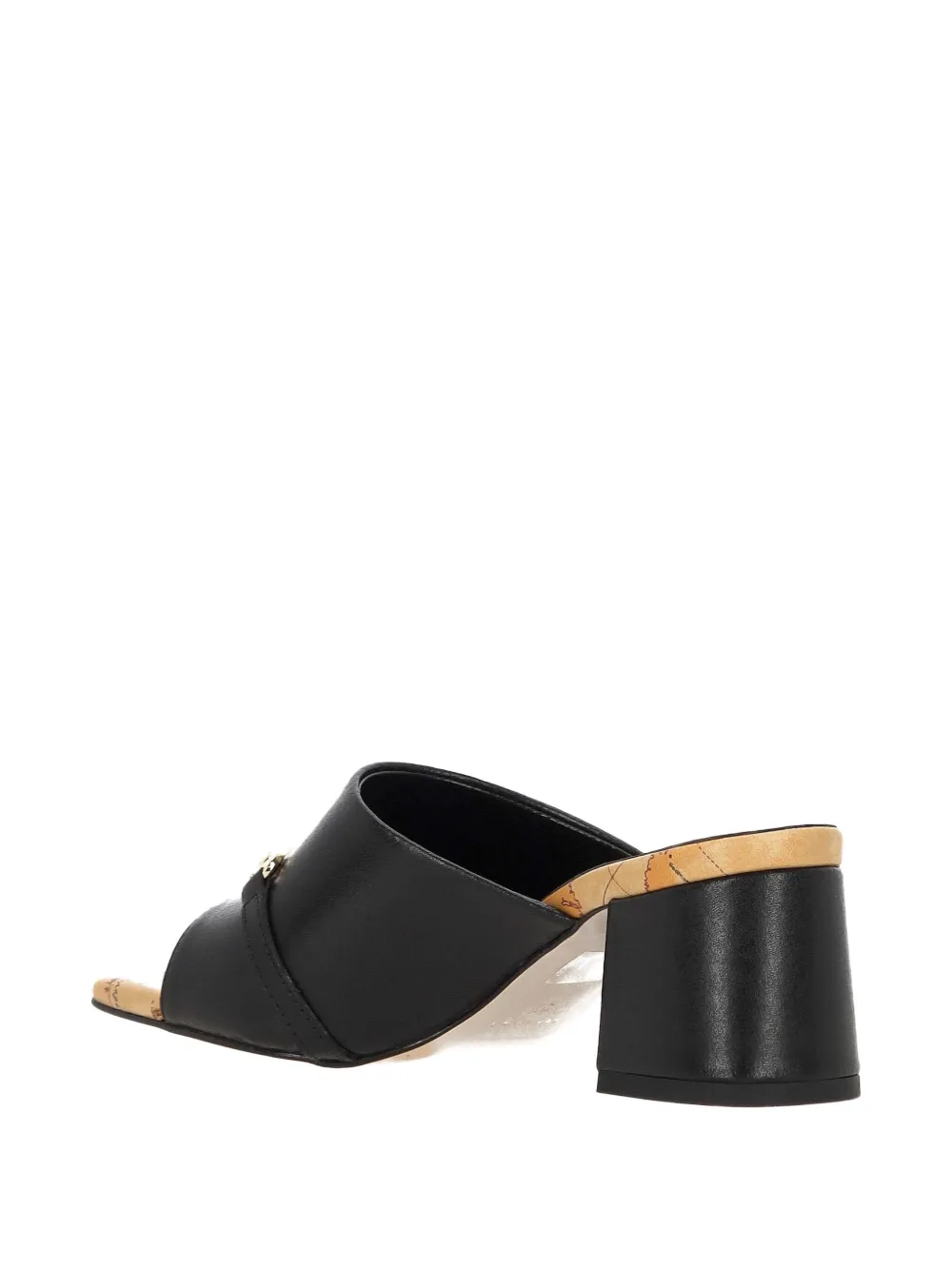 ALVIERO MARTINI 1° CLASSE 65mm leather sandals Black