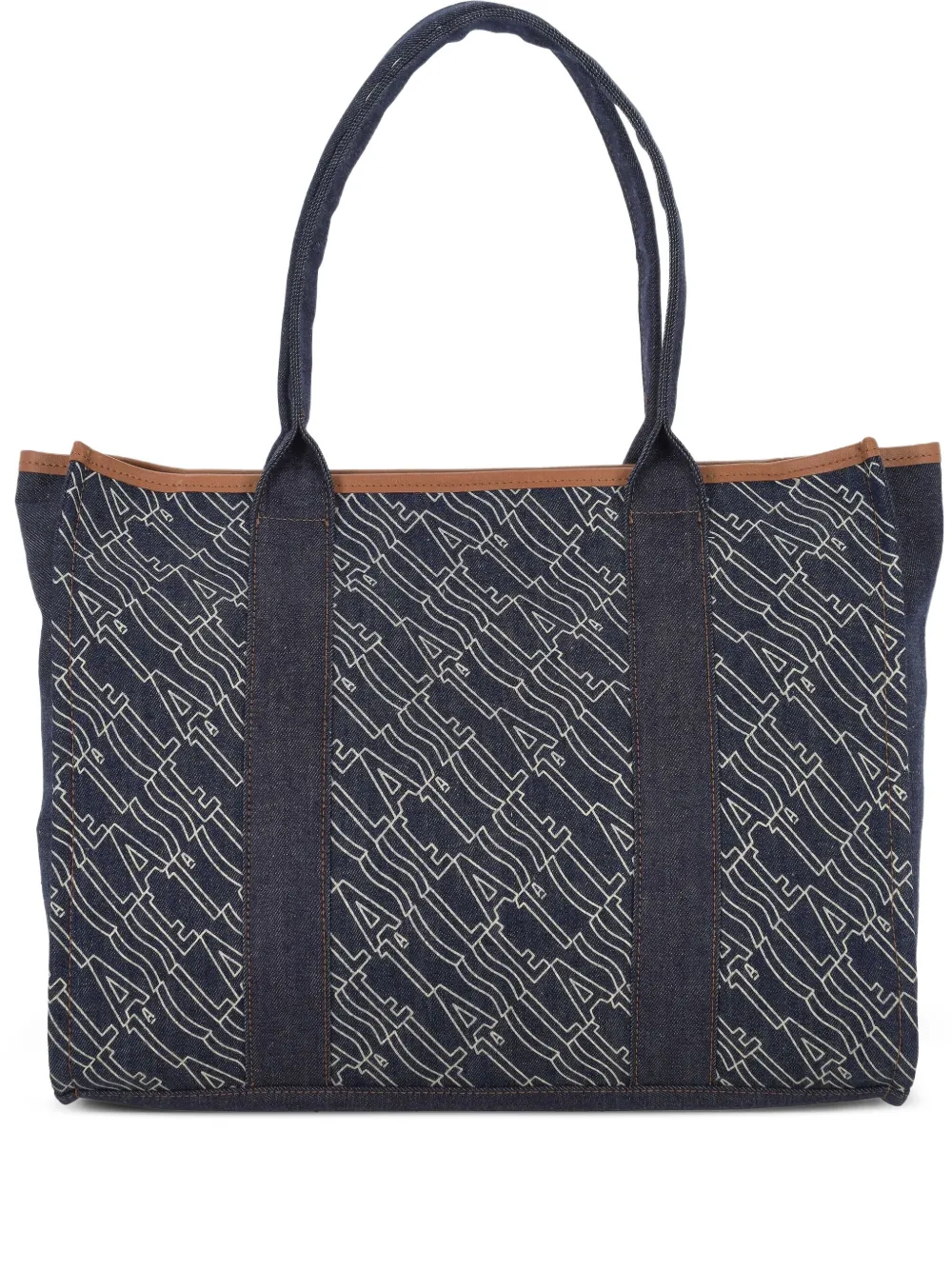 logo-print tote bag