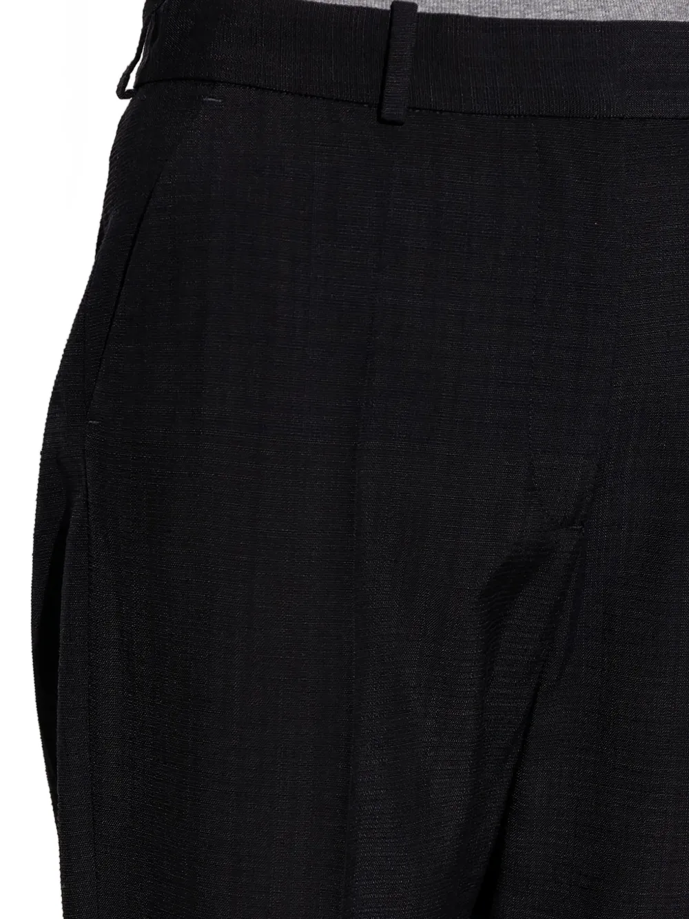 TOTEME high-waisted tapered trousers Zwart