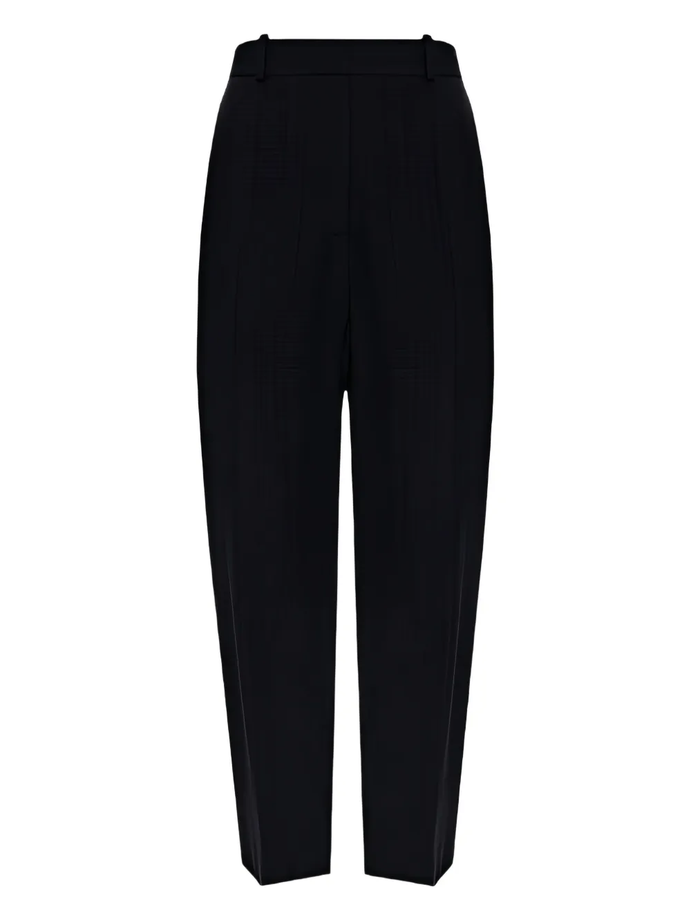 TOTEME high-waisted tapered trousers Zwart