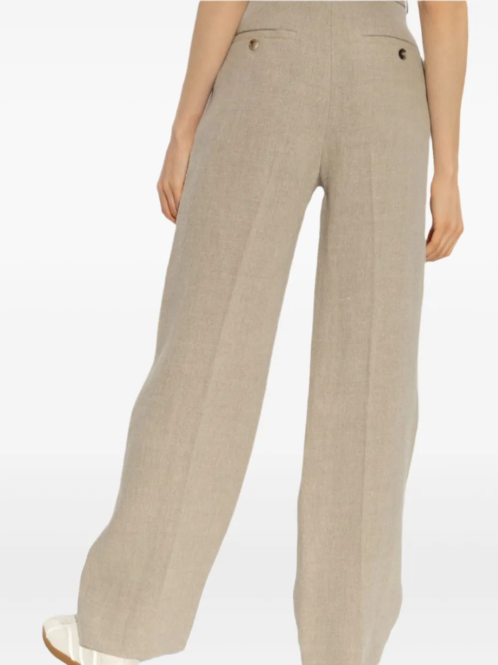 Shop Totême Linen Trousers