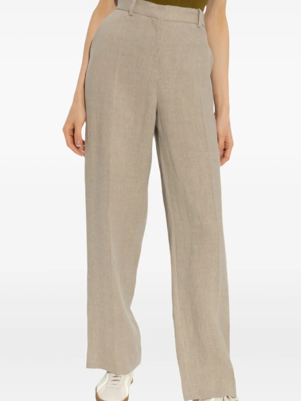 Shop Totême Linen Trousers