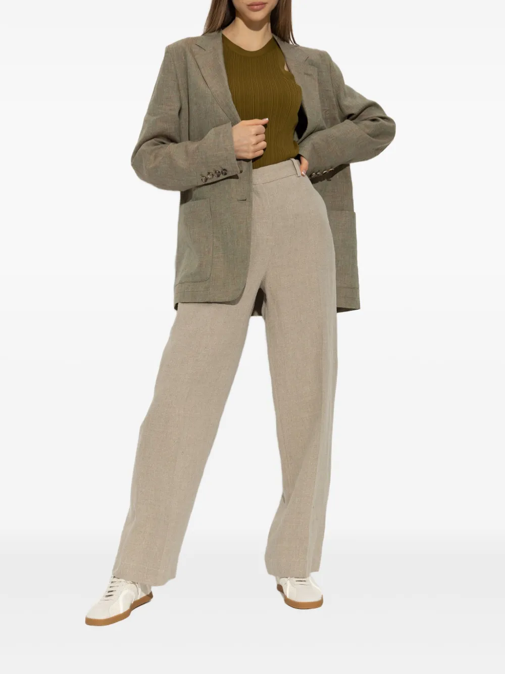 TOTEME linen trousers - Beige