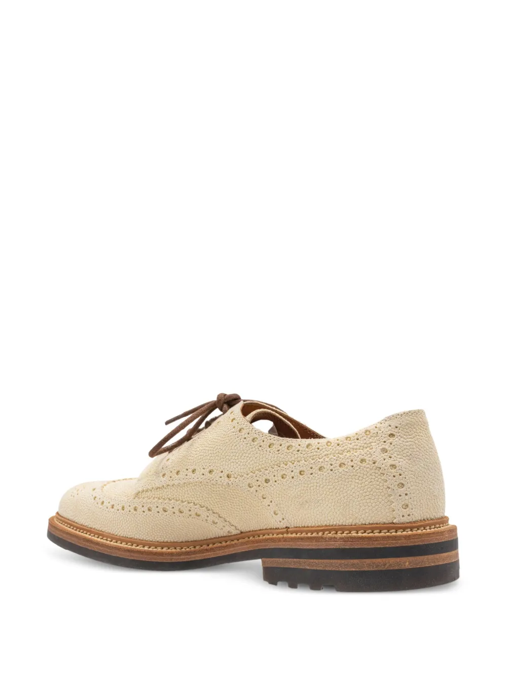 Brunello Cucinelli leather derby shoes Neutrals