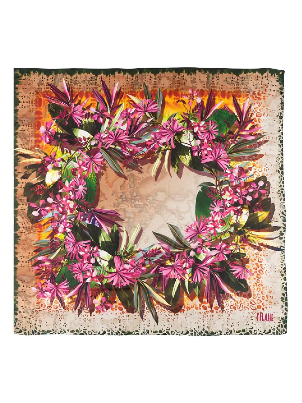 floral-print pareo