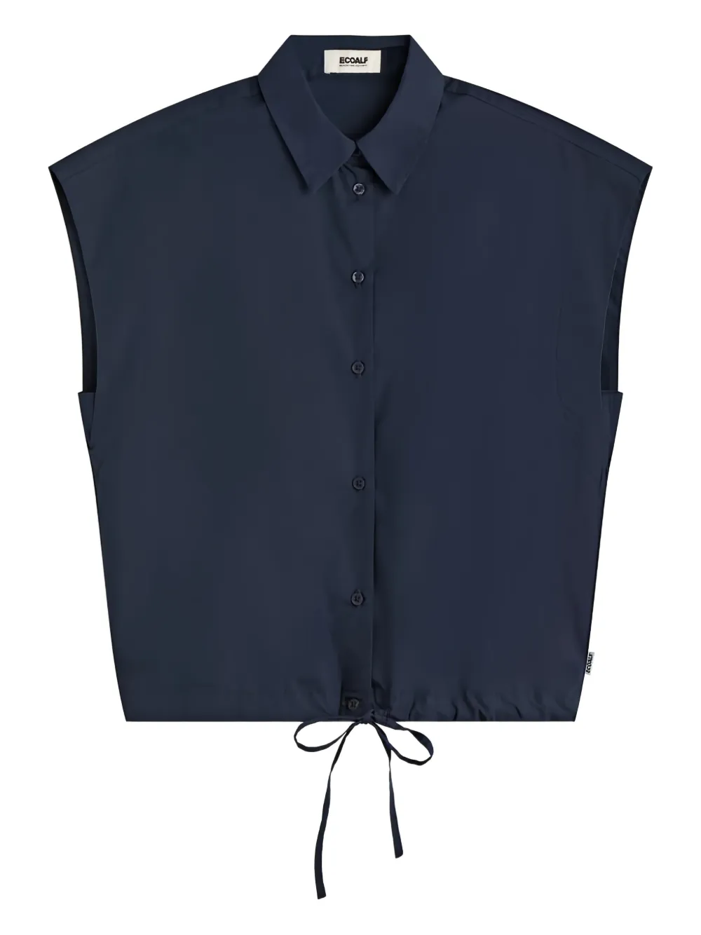 Ecoalf cropped shirt Blauw