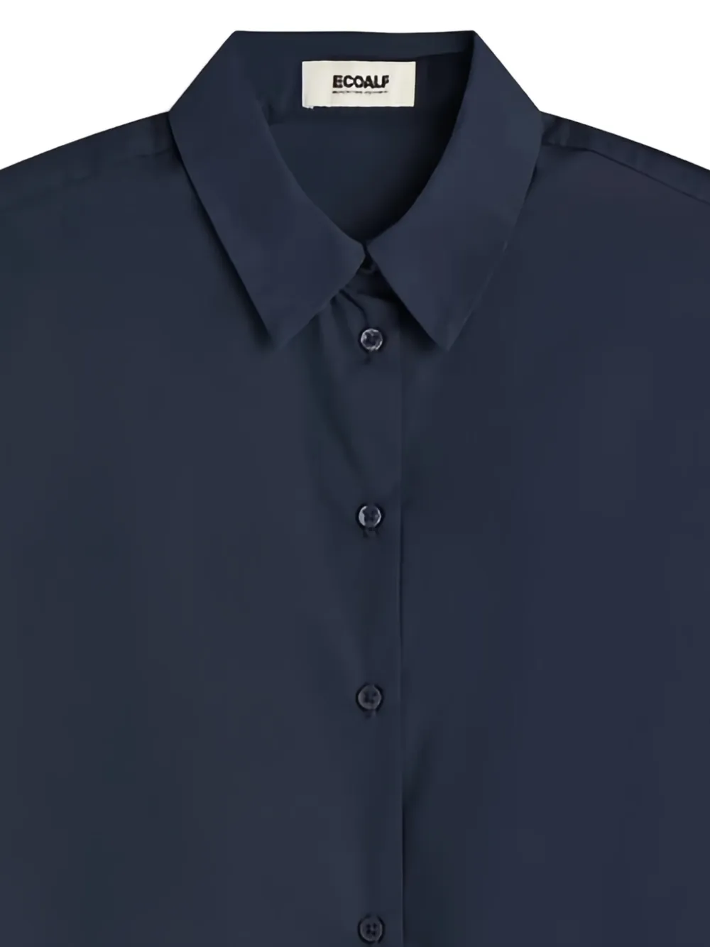 Ecoalf cropped shirt - Blauw