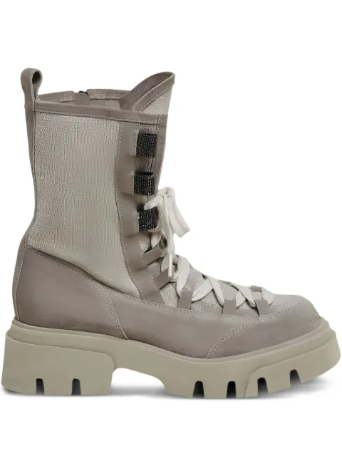 Brunello Cucinelli lace-up combat boots