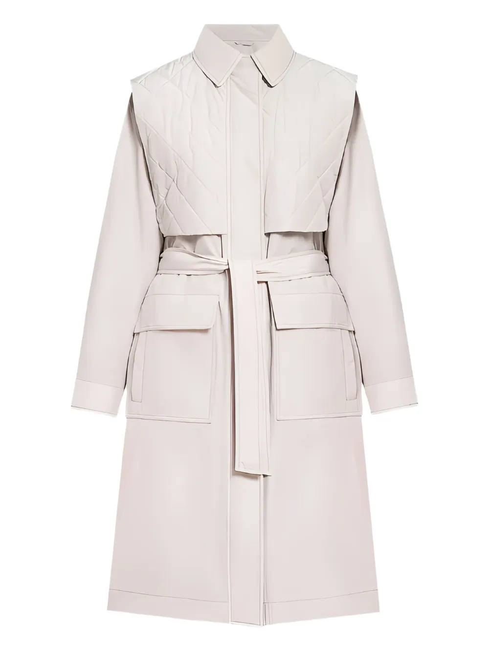 Brunello Cucinelli Gewatteerde trenchcoat Beige