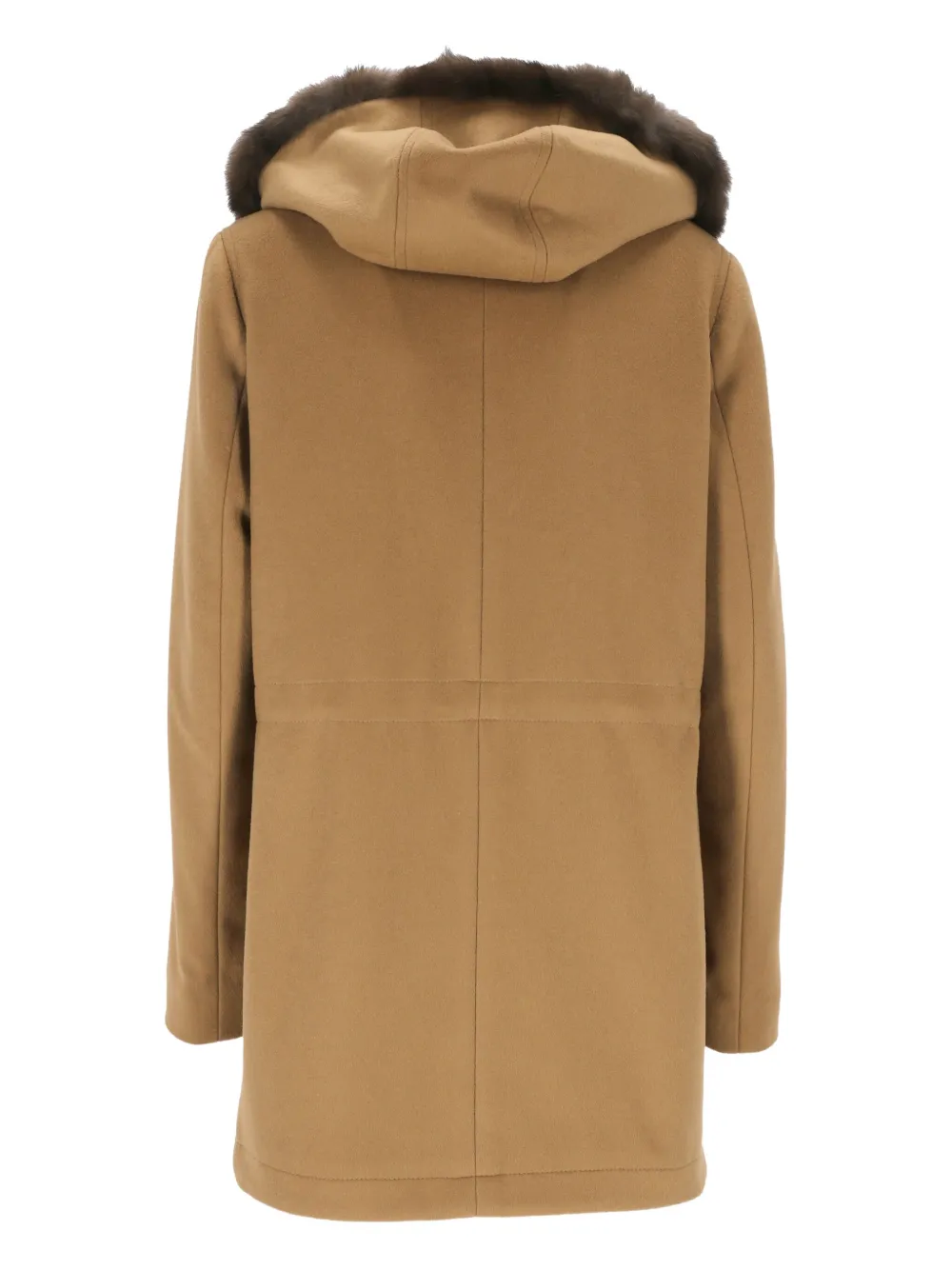 HERESIS Scheerwollen trenchcoat Bruin