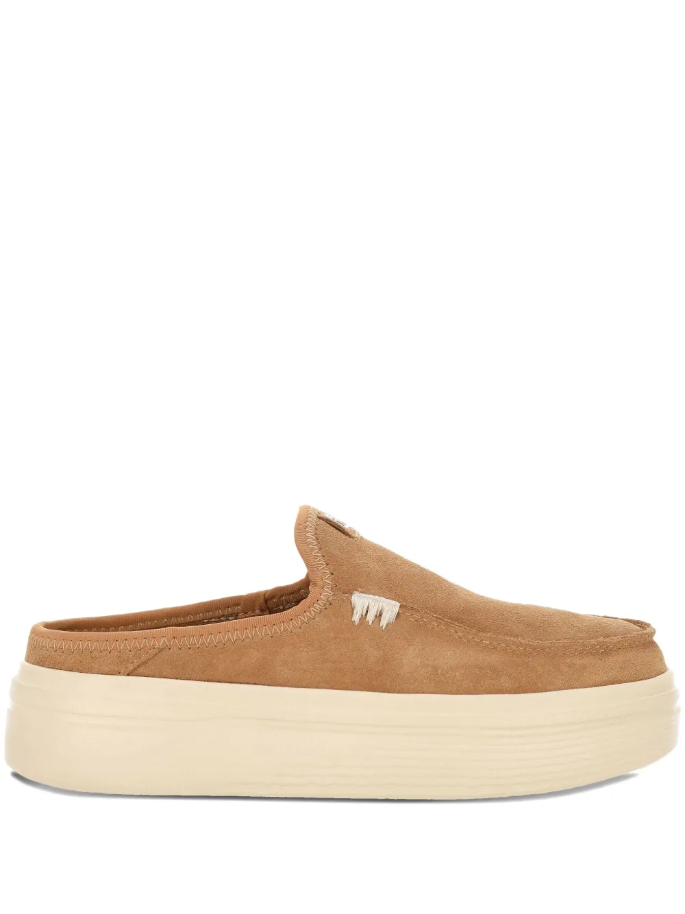 Hey Dude 34mm suede mules | Neutrals | Image 1