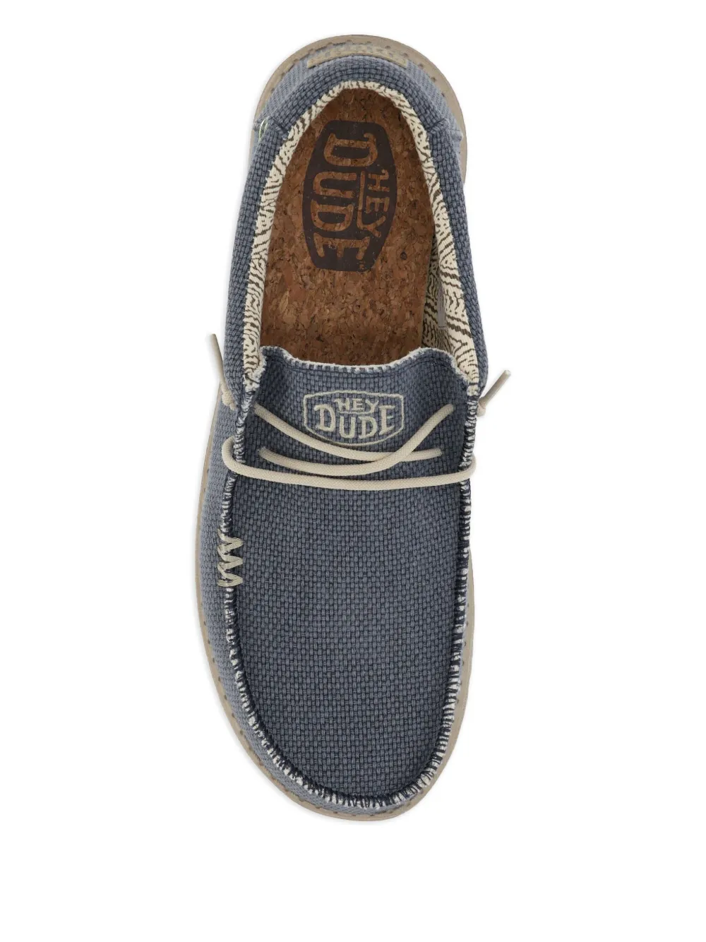 Hey Dude Cotton Loafers In Blue