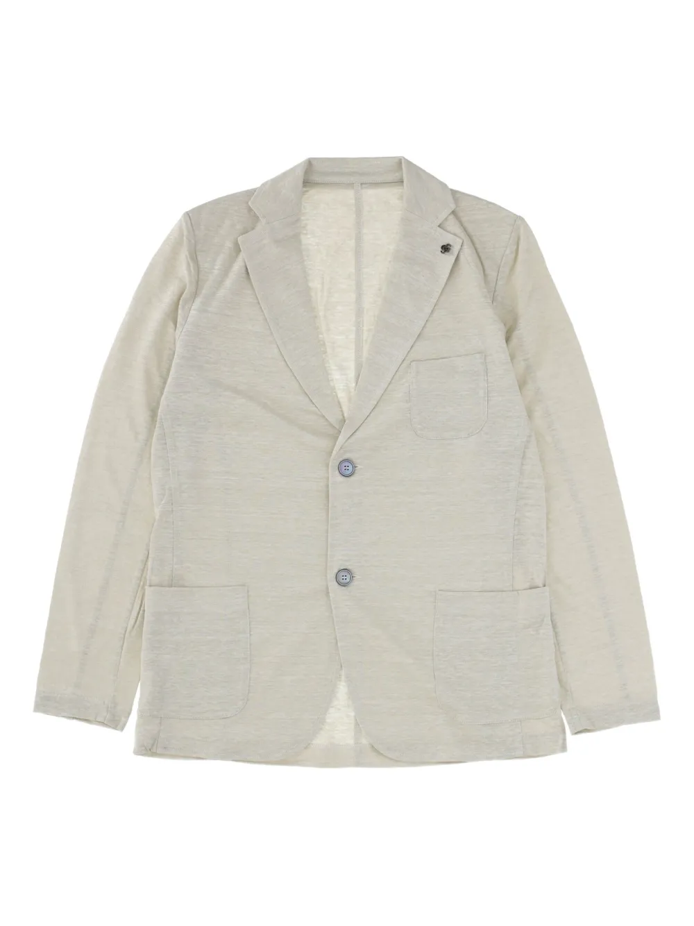 Gran Sasso linen single-breasted blazer | Image 1