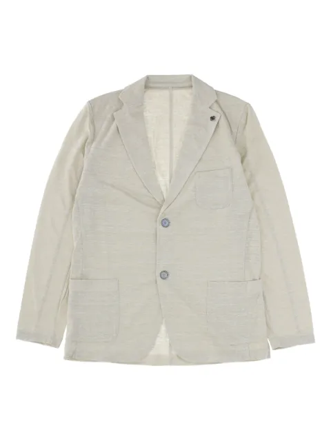 Gran Sasso linen single-breasted blazer