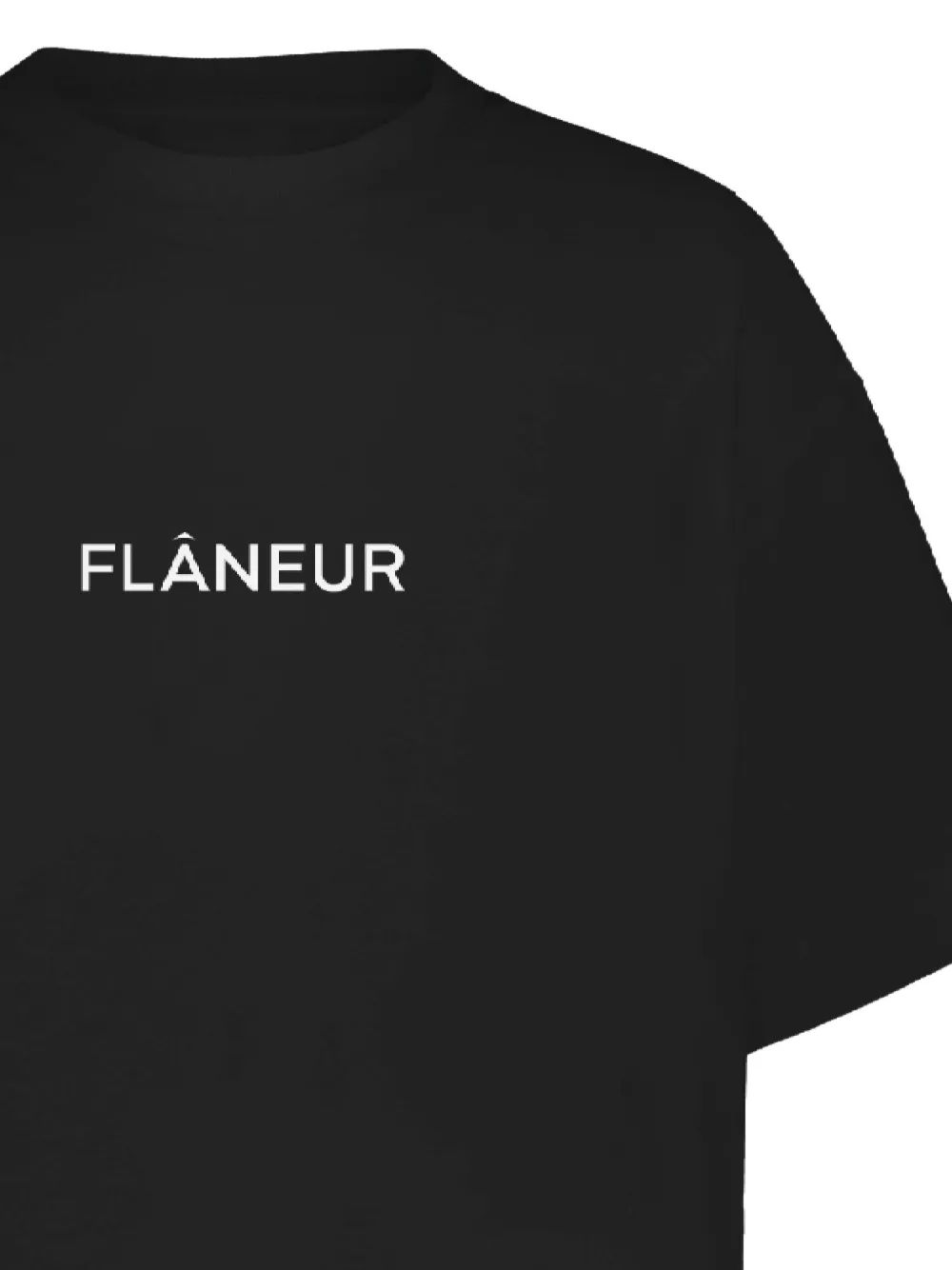 FLÂNEUR logo-print cotton t-shirt - Zwart