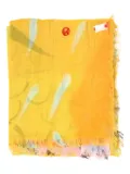 TALKING WALLS graphic-print scarf - Yellow
