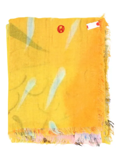 TALKING WALLS graphic-print scarf