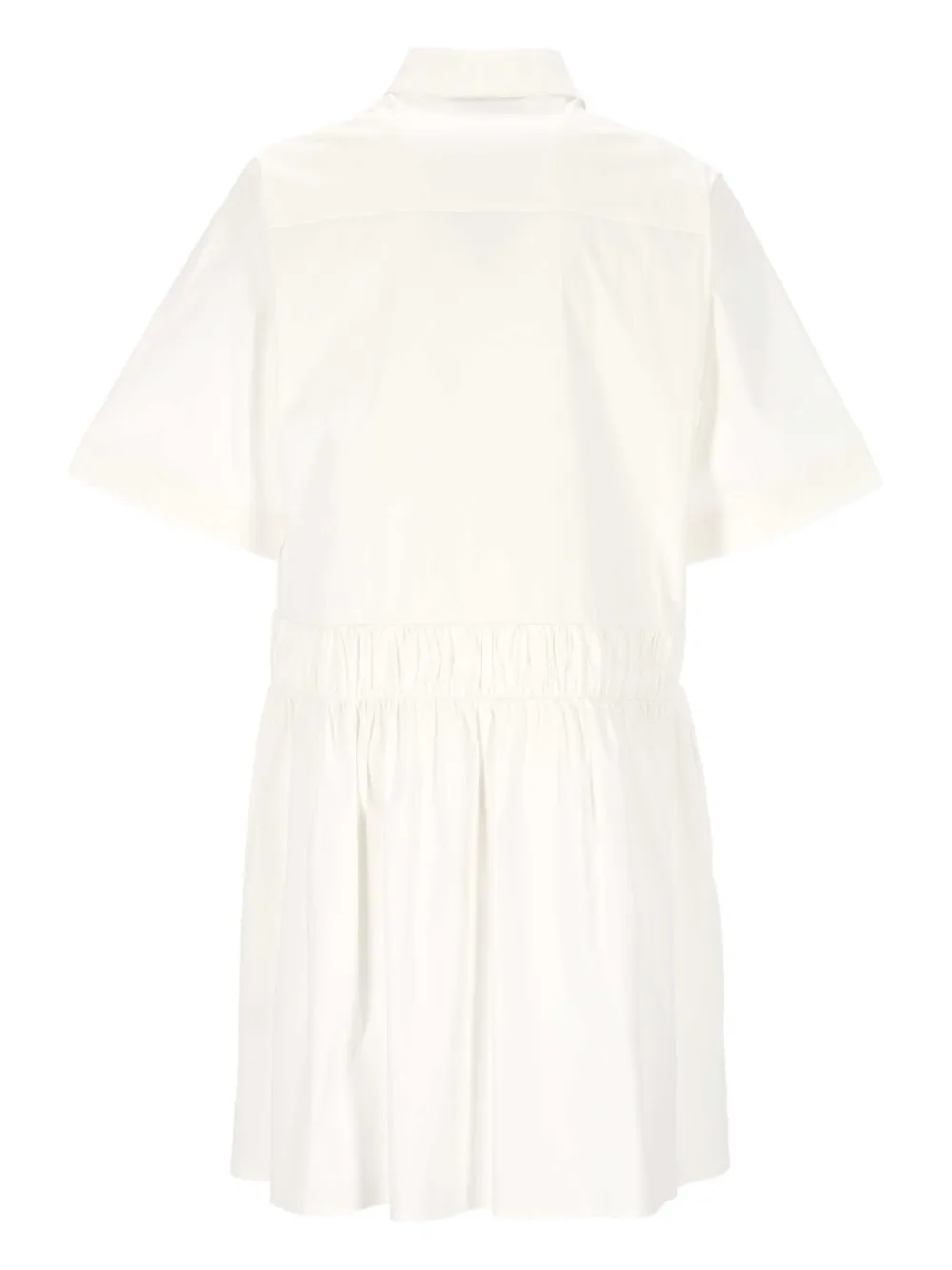 Gran Sasso poplin mini dress - Wit