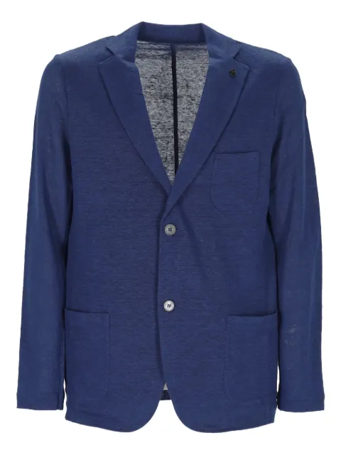 Gran Sasso linen single-breasted blazer