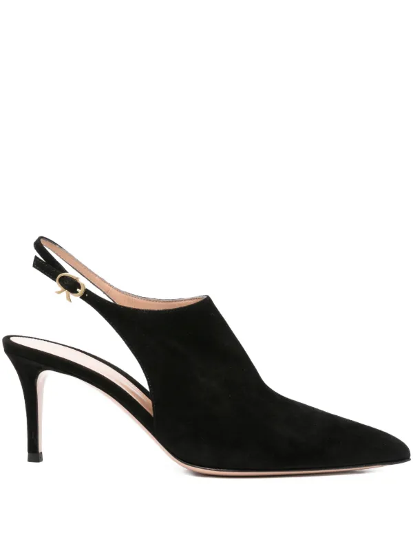 Gianvito Rossi スリングバックパンプス 80mm | ブラック | FARFETCH JP