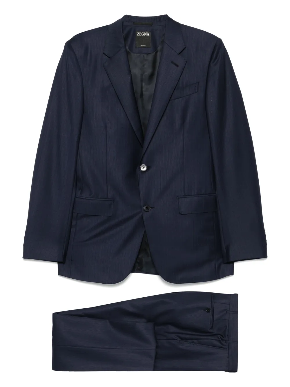 Zegna stripe-pattern suit | Blue | Image 1