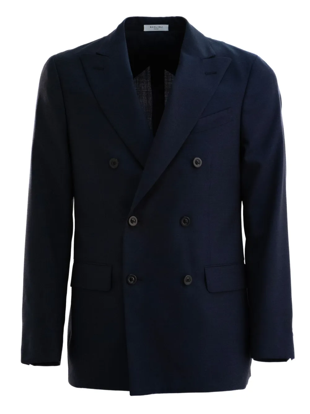 Boglioli Blazer met dubbele rij knopen en zakdetail Blauw