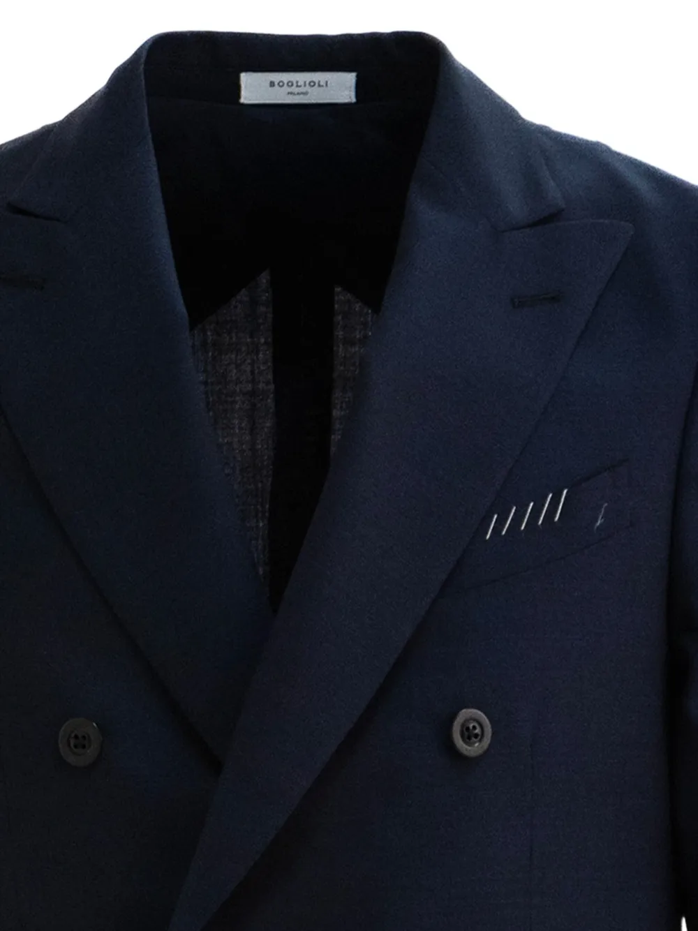 Boglioli Blazer met dubbele rij knopen en zakdetail Blauw