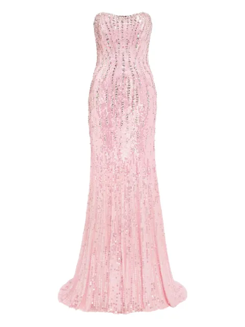 Jenny Packham robe longue à sequins