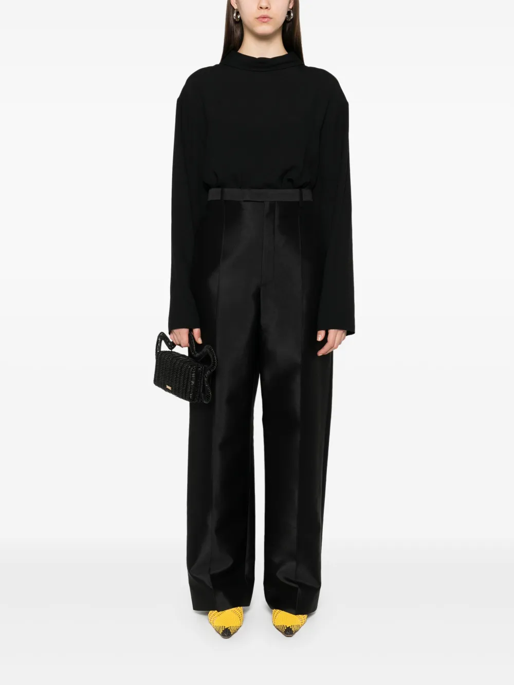 Carven High waist broek - Zwart