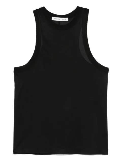 Carven silk tank top