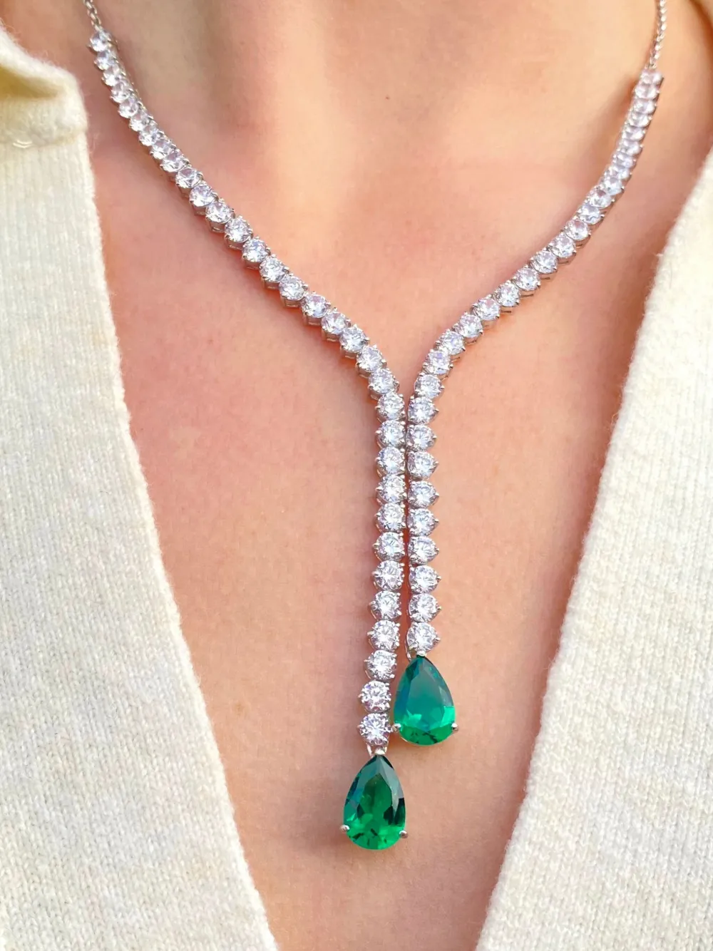 Juwelina Paris Fernie Vert necklace - Zilver
