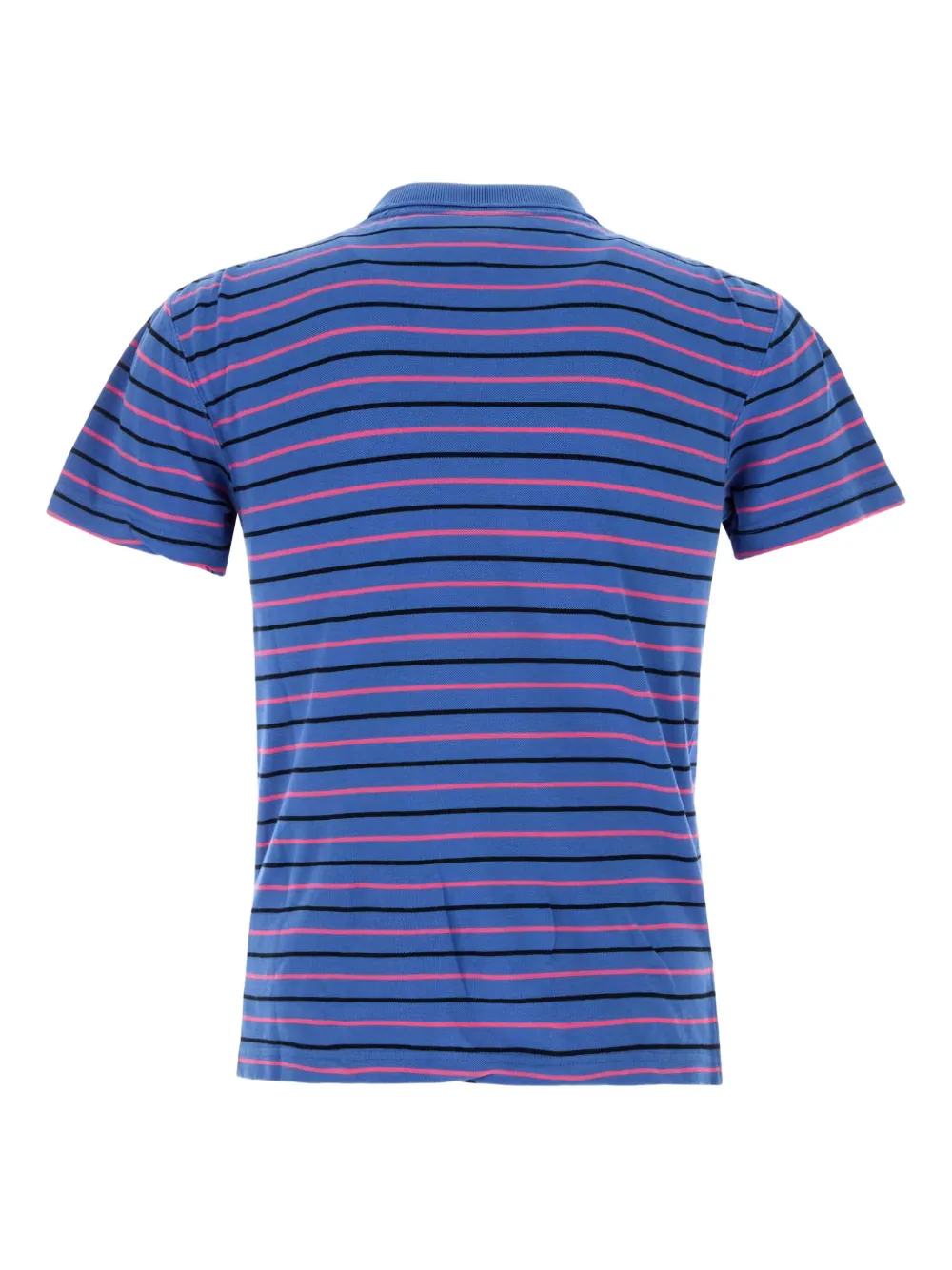 Balenciaga embroidered cotton polo shirt - Blauw