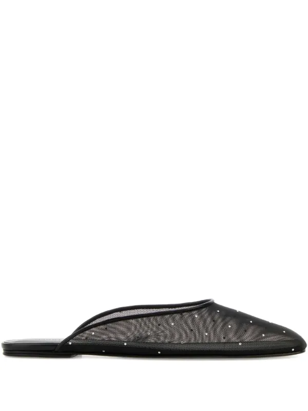 Magda Butrym Mesh Mules in Black