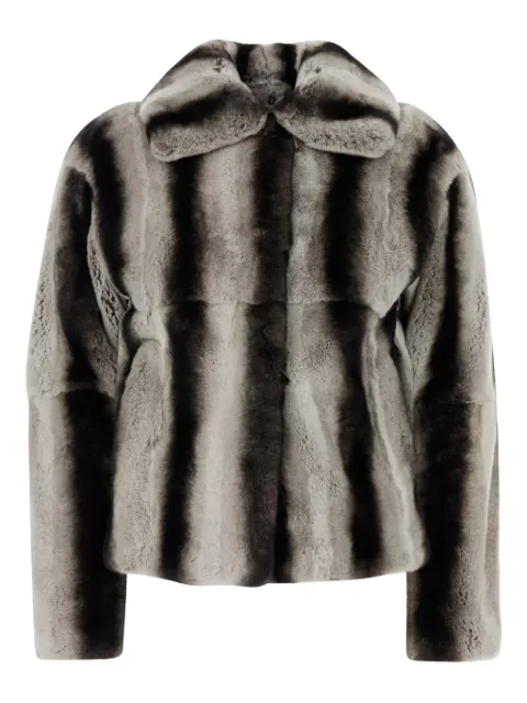 Yves Salomon striped jacket