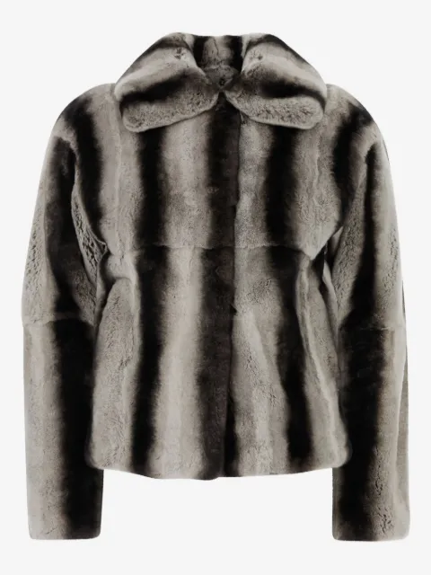 Yves Salomon striped jacket