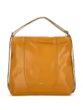 ALVIERO MARTINI 1° CLASSE logo-lettering leather shoulder bag - Yellow