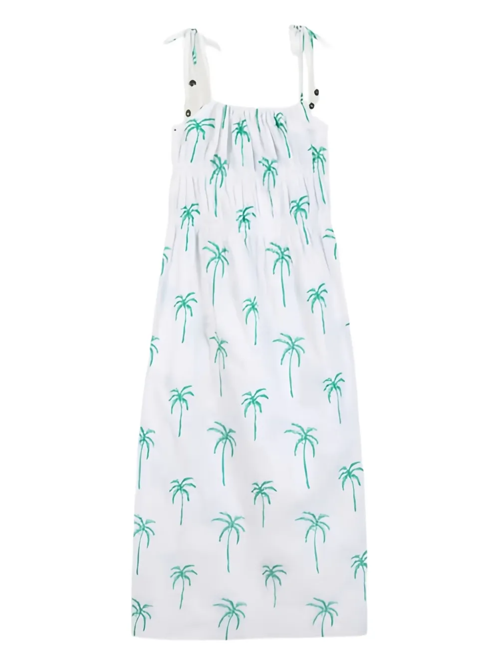 Maison Labiche Gesmockte jurk - Wit