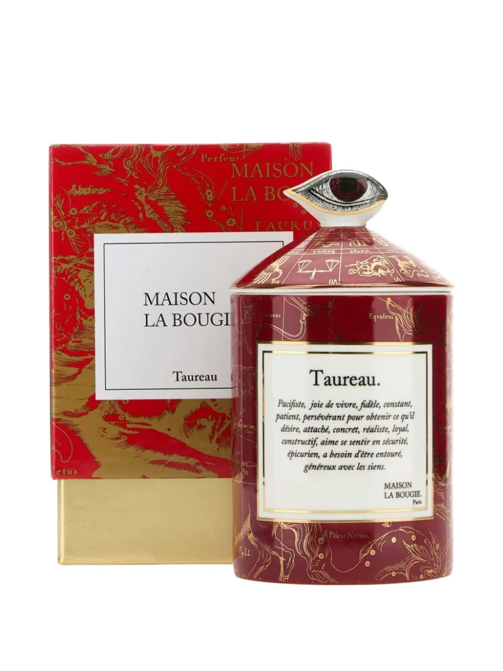 Maison La Bougie Taureau Candles Red In Red