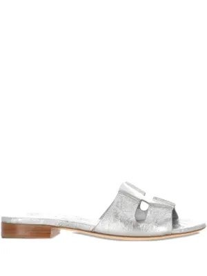 新品★RODO ロド★ストーン付きの美しいシルバーレザーサンダル★イタリア製 Rodo（ロド）シューズ - FARFETCH